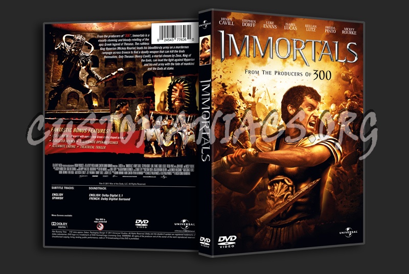 Immortals dvd cover