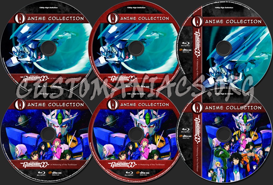 Anime Collection Mobile Suit Gundam 00 A Wakening of the Trailblazer blu-ray label