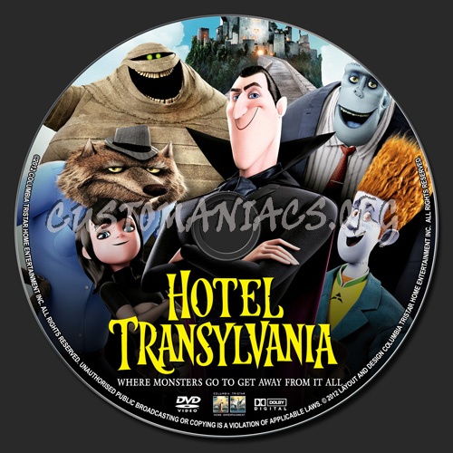 Hotel Transylvania dvd label