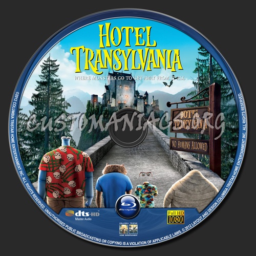 Hotel Transylvania blu-ray label