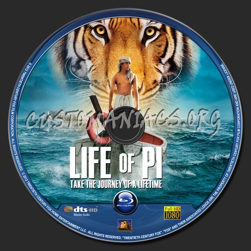 Life Of Pi blu-ray label