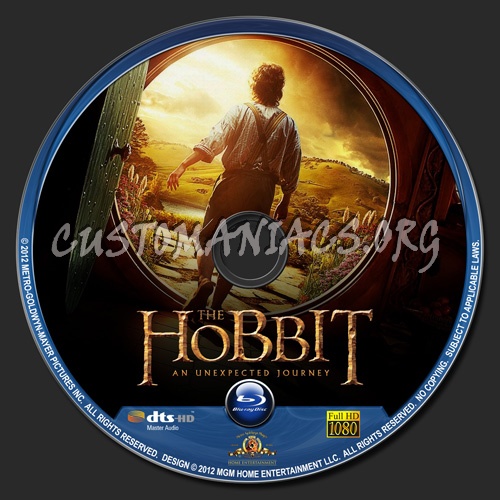 The Hobbit - An Unexpected Journey blu-ray label