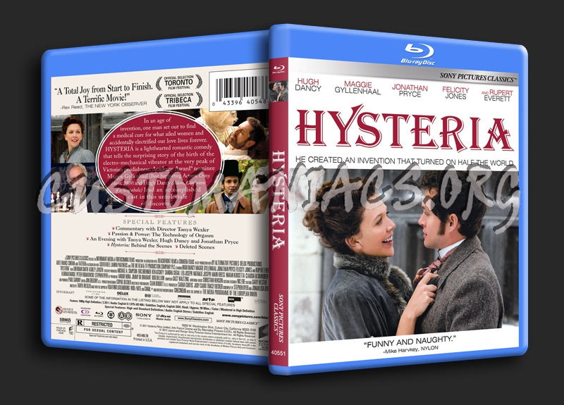 Hysteria blu-ray cover