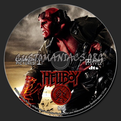 Hellboy dvd label