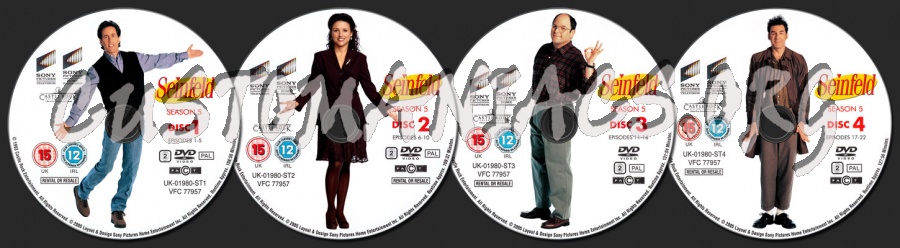 Seinfeld Season 5 dvd label
