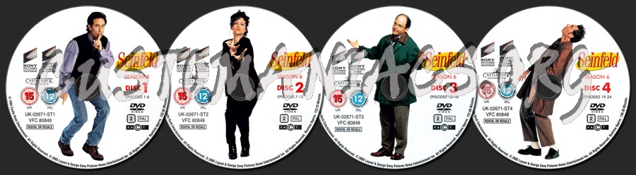 Seinfeld Season 6 dvd label