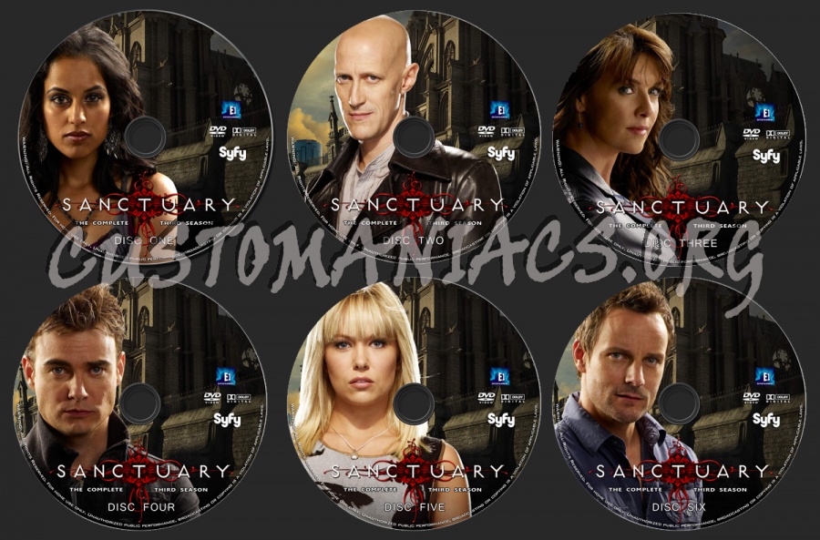 Sanctuary - Season Three dvd label