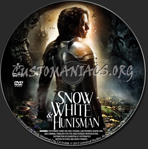 Snow White And The Huntsman dvd label