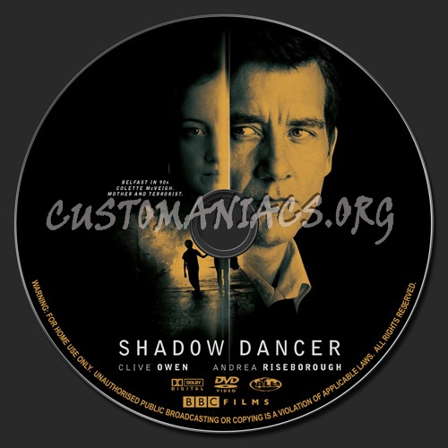 Shadow Dancer dvd label