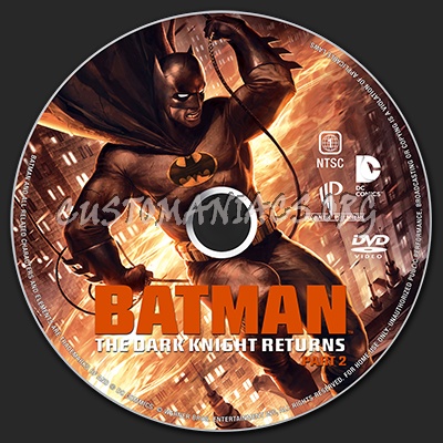 Batman The Dark Knight Returns Part 2 dvd label