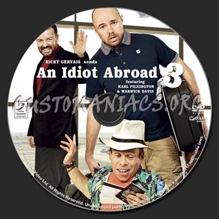 An Idiot Abroad 3 dvd label