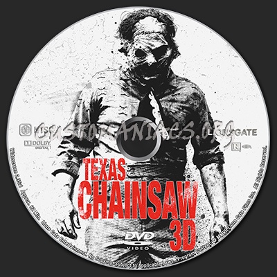 Texas Chainsaw 3D dvd label