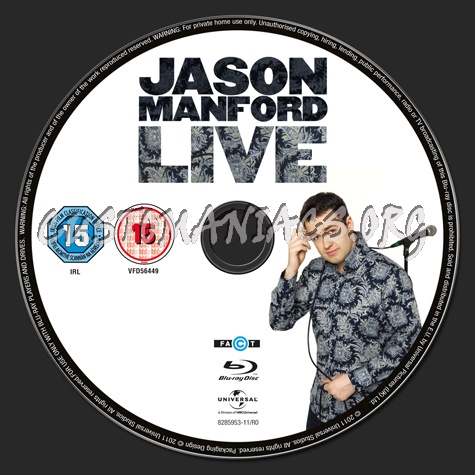 Jason Manford Live blu-ray label