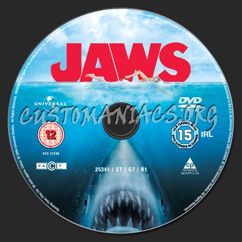 Jaws dvd label