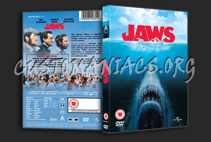 Jaws dvd cover