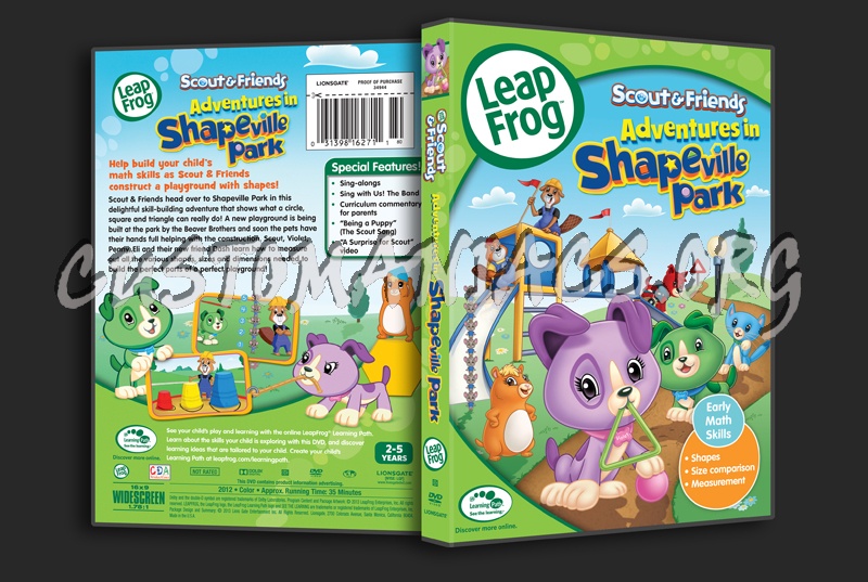 Leap Frog Adventures in Shapeville Park dvd cover