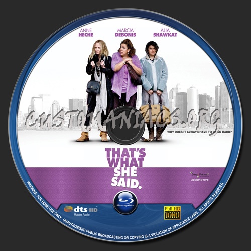 Thats What She Said blu-ray label