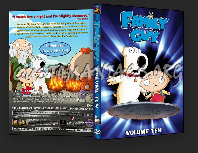Family Guy Volume 10 dvd cover