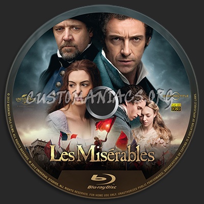 Les Miserables blu-ray label