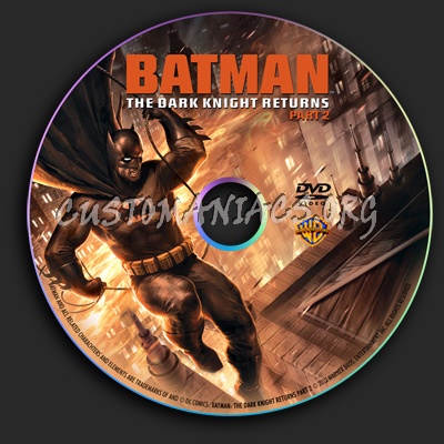 Batman The Dark Knight Returns Part 2 dvd label