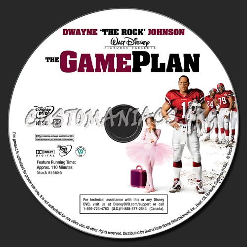 The Game Plan dvd label