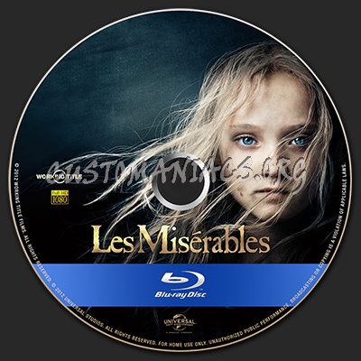 Les Miserables blu-ray label