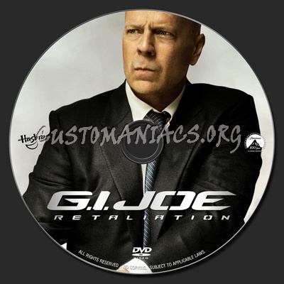 G.I. Joe : Retaliation (2013) dvd label