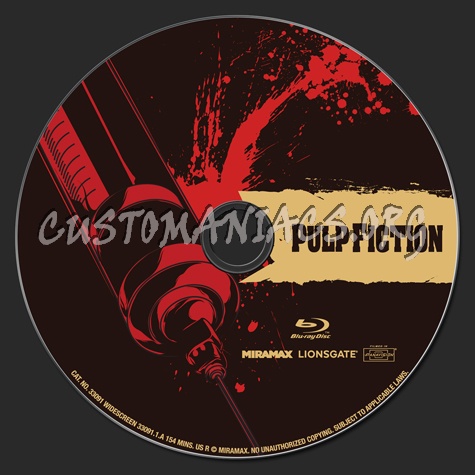 Pulp Fiction blu-ray label