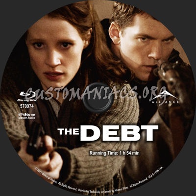 The Debt blu-ray label