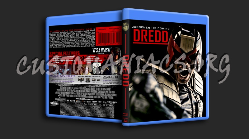 Dredd 3D blu-ray cover