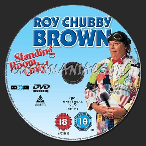 Roy Chubby Brown Standing Room Only dvd label