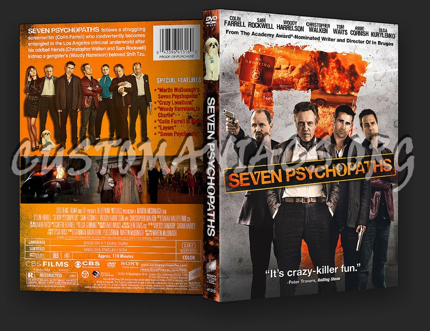 Seven Psychopaths dvd cover