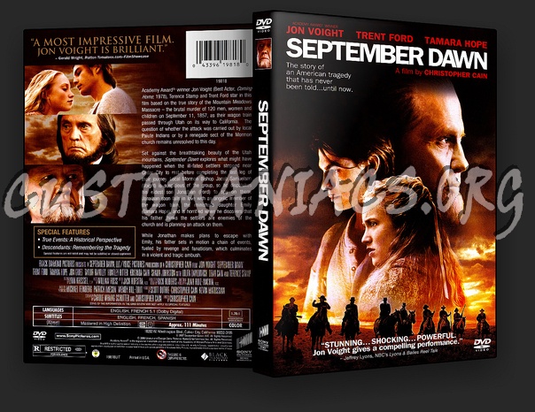 September Dawn dvd cover