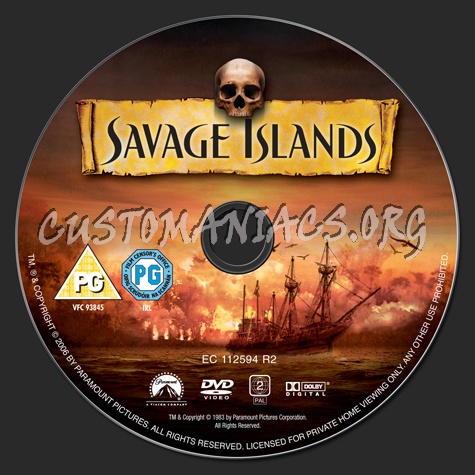 Savage Islands dvd label