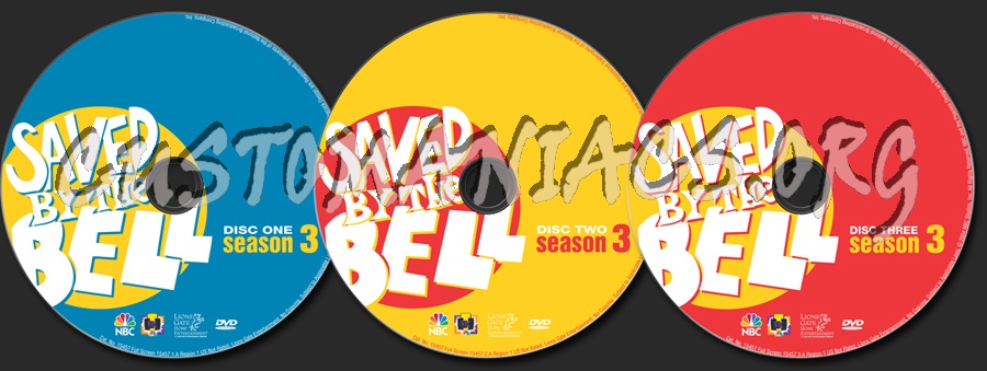 Saved by the Bell Season 3 dvd label