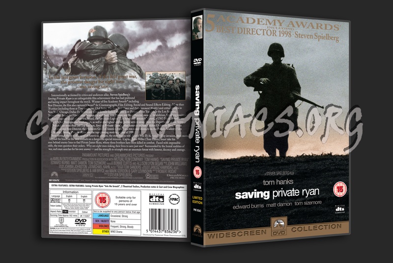 Saving Private Ryan dvd cover