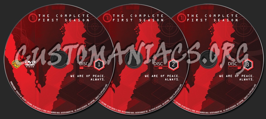 V Season 1 dvd label