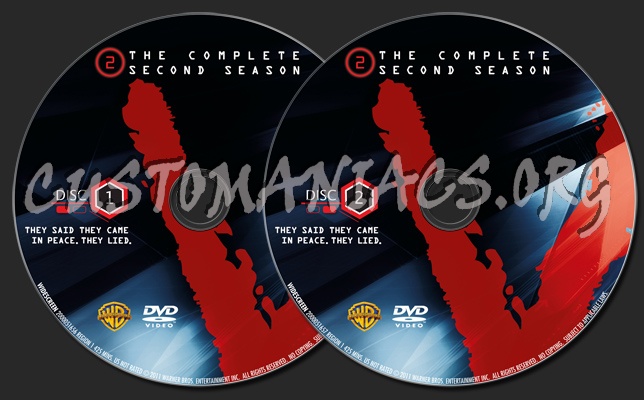 V Season 2 dvd label