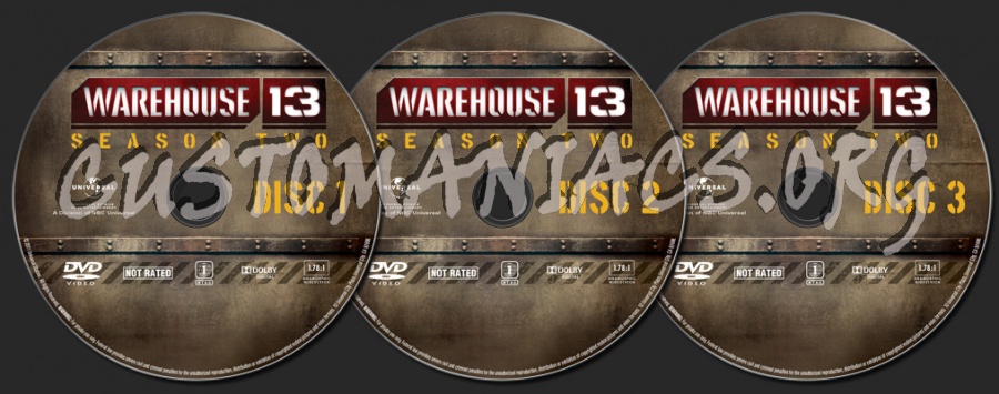 Warehouse 13 Season 2 dvd label