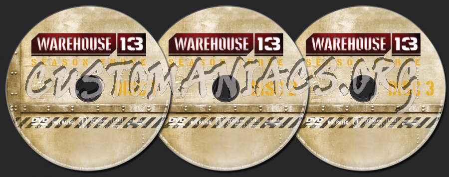 Warehouse 13 Season 3 dvd label