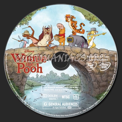 Winnie The Pooh dvd label