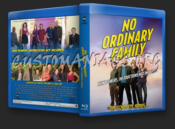 No Ordinary Family blu-ray cover