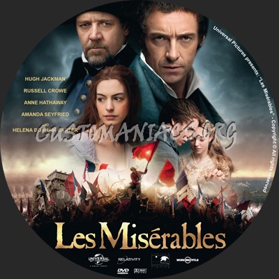 Les Miserables dvd label