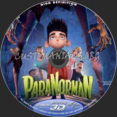 Paranorman 3D blu-ray label