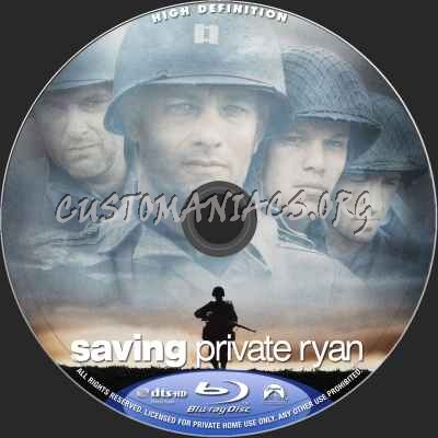 Saving Private Ryan blu-ray label