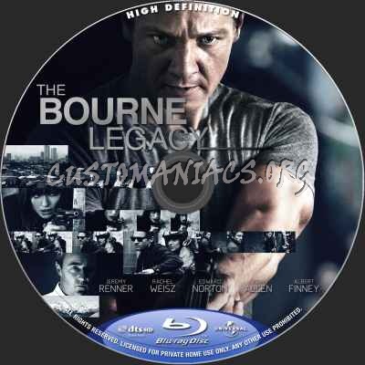 The Bourne Legacy blu-ray label