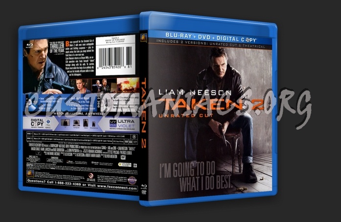 Taken 2 blu-ray cover