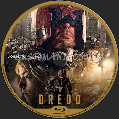 Dredd blu-ray label