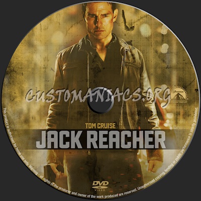 Jack Reacher dvd label