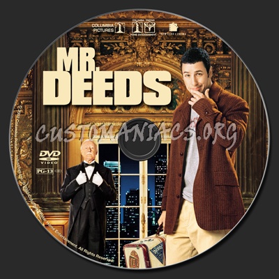 Mr. Deeds dvd label